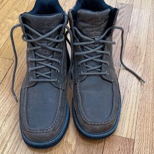 Rockport Men's Dark Brown Lace-Up Boots